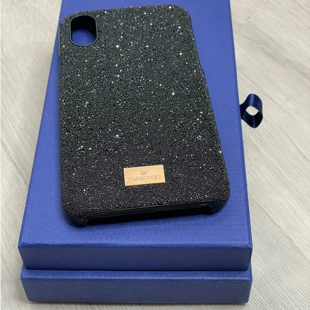 Swarovski  High Smartphone Case with Bumper iPhone X/XS Case in Black